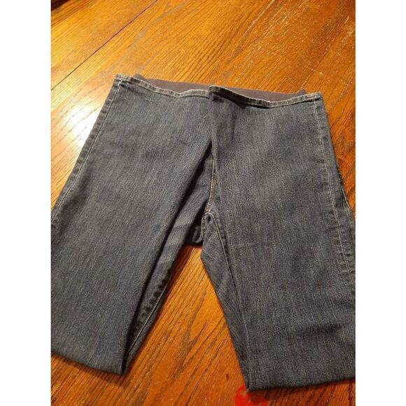 Size 10 Maternity Gap 1969 Sexy Boot Denim Blue Jeans w Pockets - Picture 3 of 5